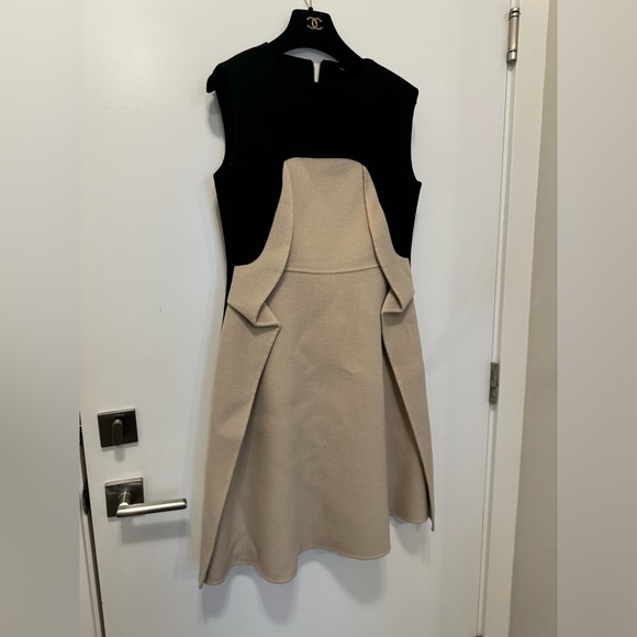 behnaz toossi 100% wool 2 tone dress - size med - Picture 3 of 9